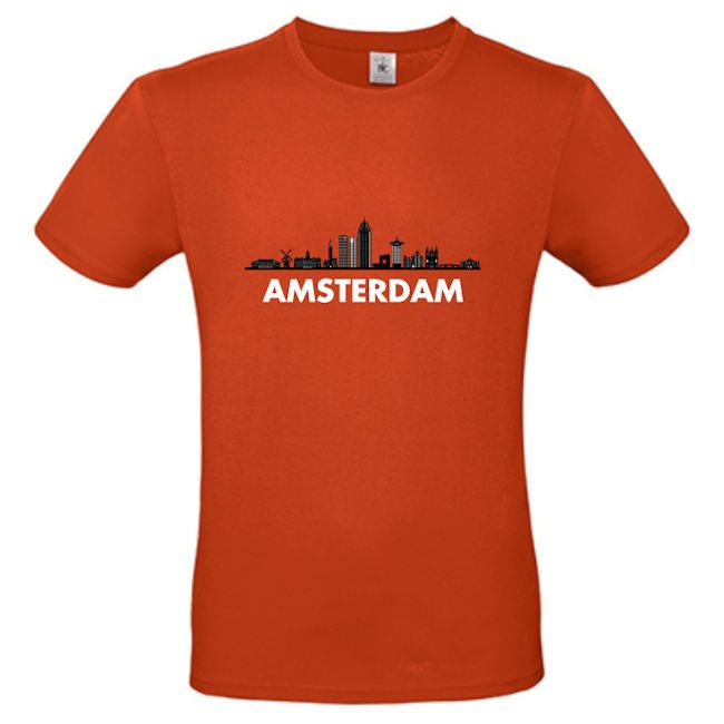 Skyline shirt Amsterdam met naam of tekst KoterKado