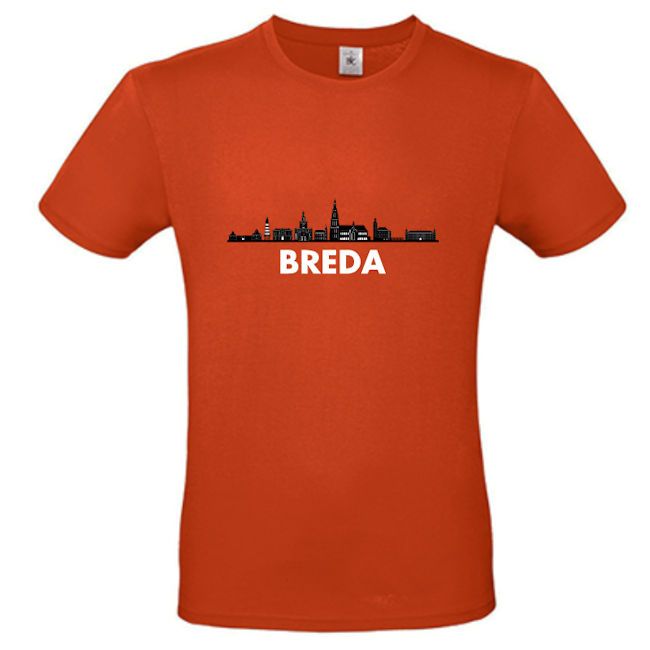 Skyline shirt Breda met naam of tekst KoterKado