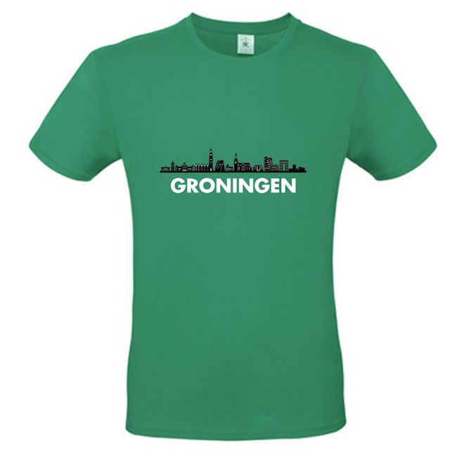 Skyline shirt Groningen met naam of tekst KoterKado