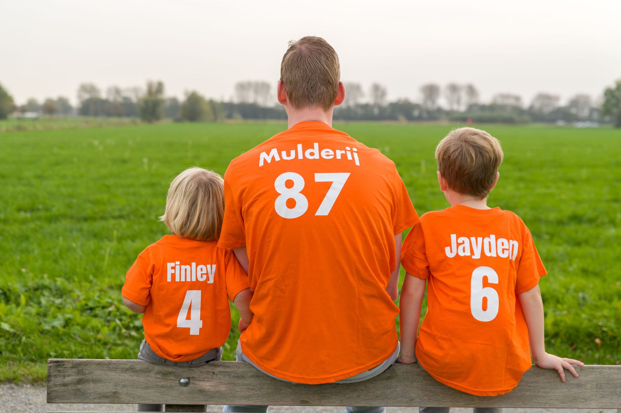 Haringen puur waterval Oranje shirt met naam leuk voor Koningsdag|Voetbal